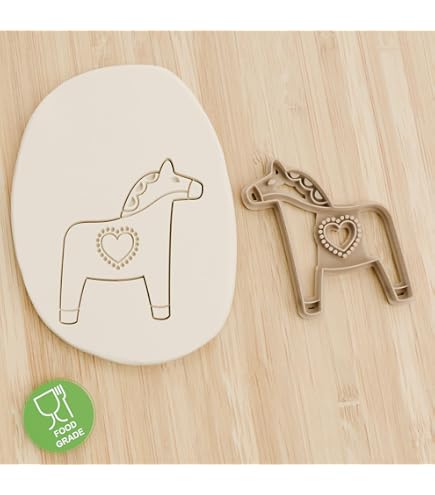 Dalapferd Plätzchenausstecher Aus Kunststoff – Süßer Pony-Keksausstecher Für Fondant Und Teig