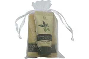 Present-More Amenities baño Beauty Oil - Prestige Kit Línea de cortesía huéspedes de Hoteles y B&B | Amenities baño sin alérgenos con fragancia Tahitian