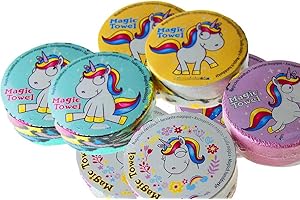 Kamaca Lot de 8 serviettes magiques en 100 % coton - Pour fête d'anniversaire