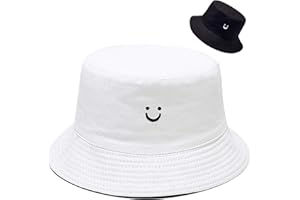 Malaxlx Cute Print Bucket Hat Beach Fisherman Hats for Women Men, Double-Side Reversible