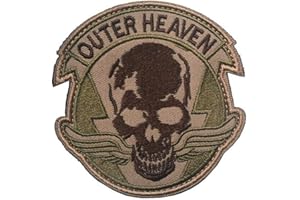 Ohrong Metal Gear - Toppe ricamate in metallo con logo Morale The Phantom Pain MGS