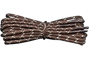 Fabmania® Laces Strong Round 3mm Shoelaces for Casual Walking Hiking Trekking Shoe Boot Men Women (1 pair)