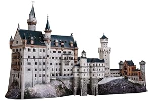 UMBUM Keranova 157 Clever Paper Historic Buildings Zamek Neuschwanstein (Niemcy) Puzzle 3D, 70 x 24 x 36 cm, skala 1/250, wielokolorowe