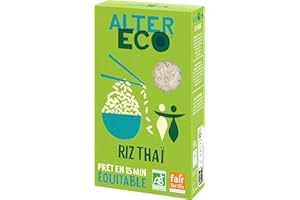 ALTER ECO - Riz Thaï Bio - Riz Equitable Origine Thaïlande - Prêt en 15 Minutes - 500 g