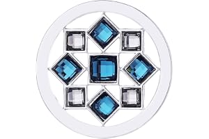 Morella dam amulett coin 33 mm zirkonia-stenar