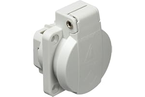 Mennekes 101700018 bases Schuko Borna rapide 16 A/230 V, prises de courant Schuko, IP 54 degré de protection, gris