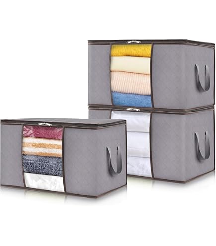 DIMJ Lot De 3 Boites De Rangement Ouvertes Pliables, Panier De