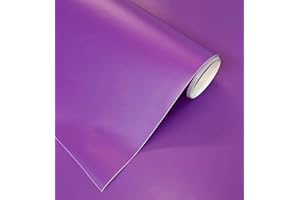 DESCONOCIDO Carta Adesiva per Mobili Viola 40x300 cm Pellicola Adesiva Opaca per Parete Cucina Porta Finestra Vinile Rivestimento Decorativo (40x300 cm, Viola)
