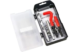 BestsQ Thread Repair Kit, M12 x 1.25mm Metric Thread Repair Insert Kit Compatible Hand Tool Set for Auto Repairing (M12-1.25)