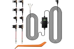 REDTIGER Kit Filaire avec 4 fusibles, Port USB C, Surveillance de stationnement avec Protection Basse Tension