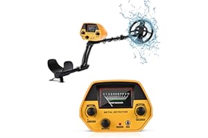 SEAAN Metal Detector, con Bobina Impermeabile da 20cm e Jack per Auricolari, Rilevatore di Oro 78-108cm Lunghezza Regolabili, per Bambini Adulti