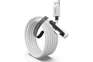 Syntech Link Cable 3m Compatible with Oculus/Meta Quest 3/Meta Quest 3S, Quest2/Pro/Pico 4/Ultra Accessories and PC/SteamVR, High Speed PC Data Transfer, USB 3.0 to USB C Cable for VR Headset