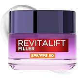 L'Or&eacute;al Paris Revitalift Filler Day N&ordm;1 Moisturizing Cream with SPF 50, 50 | Hyaluronic Acid, Moisturizing Cream with Facial
