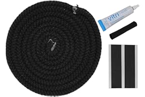 KAMINOVA 10mm 3m Kamindichtung im Set inkl. Kleber, Abbinder, Hülse und Einbauanleitung