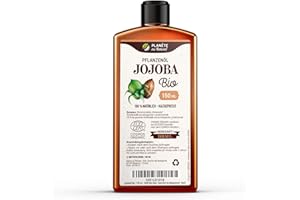 PLANÈTE AU NATUREL Jojobaöl Bio 150 ml - 100% Bio, Rein, Natürlich & Kaltgepresst, Haare und Nägel, Gesichtsöl und Körperöl, Vegan & Hexanfrei
