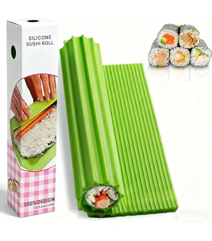 5pcs Tapis De Sushi Roman Facile à Utiliser Coussin De Roulement Léger