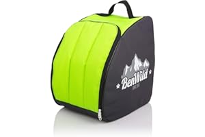 BenWild Snowboard or Ski Boots Backpack Luggage Carry Case Bag for Rollers Ice Skate, Excellent For Travel With Waterproof Exterior