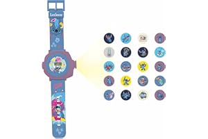 Lexibook, Disney Stitch, Montre Bracelet Ajustable écran Digital avec 20 Projections de Lilo & Stitch, pour Enfant, DMW050D
