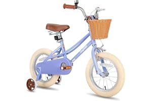 JOYSTAR 12/14/16//18/20 pollici Bicicletta per bambini per ragazze da 3 a 11 anni, 12/14/16//18 pollici Bicicletta per ragazze con ruote di supporto, 20 pollici con cavalletto