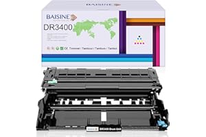 BAISINE DR3400 Compatible pour Brother DR-3400 DR3400 Tambour pour Brother HL-L5100DN DCP-L5500DN MFC-L6800DW DCP-L6600DW HL-L5000D HL-L5200DW HL-L6250DN HL-L6300DW HL-L6400DW MFC-L5700DN MFC-L5750DW