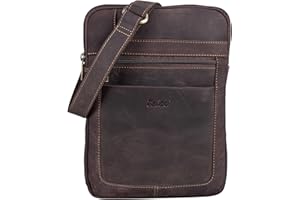 TALED Borsa a Tracolla in Pelle | Borsello Uomo e Donna | Borsa Messenger con Tracolla | Borsa da Lavoro | Borsa da Trasporto | Borsa a Mano | Borsa in Vera Pelle