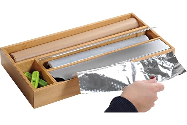 Kesper 58041 foliedispenser, bambu, natur