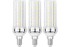 HZSANUE E14 żarówki LED Kukurydziane 20W, 3000K Ciepła Biel, 2200 lm, małe żarówki śrubowe Edisona, 150W Odpowiednik żarówek żarowniczych, Opakowanie 3 szt