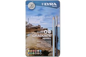 LYRA Graduate Aquarell - Boîte métal 12 crayons de couleur + 1 pinceau