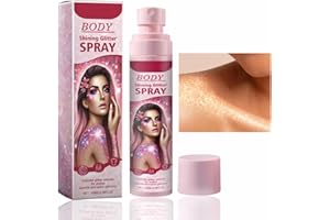 VEROA 100Ml Body & Face Glitter Spray - Quick Drying, Waterproof, Hypoallergenic - Holographic Glitter for Prom, Carnival, Stage - Use on Skin, Face, Hair, Clothes