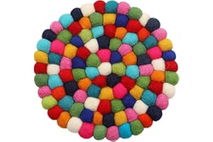 ARRDERLY 1 Stück Filzuntersetzer 20cm, Home Topfuntersetzer, Woll-Tischuntersetzer, für Tassen, Töpfe, Pfannen und Tassen handgefilzt