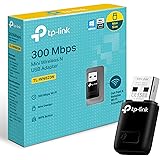 TP-Link 300Mbps Mini Wireless N USB WiFi Adapter, ideal for smooth HD video, voice streaming and online gaming,USB 2.0, Suppo