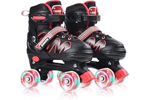 ERNAN Roller skates kids Roller boots,8 Light up Wheels and 4 Sizes Adjustable.Rollerskates for Kids Beginners, Suitable for Indoor Outdoor