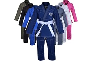 Jayefo Sports Brazilian Jiu Jitsu Gi für Männer und Frauen, vorgeschrumpfte Grappling Uniform GIS Ultra Leicht Kimonos Erwachsene BJJ Gi Free BJJ Gürtel