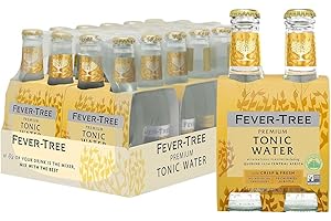 FEVER-TREE Premium Indian Tonic Water con Aromi Naturali, Essenza di Arancia Amara, Chinino, Acqua Tonica di Fonte ad alta Carbonatazione, 4x 200ml, 24 pezzi