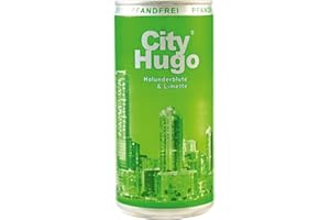 City Hugo Aperitivo Holunderblüte & Limette süß - weinhaltiger Cocktail, Dose ohne Pfand (12 x 0.2 l)
