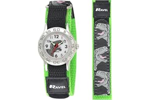 Ravel - Kinderuhr mit einfach zu befestigendem Aktionsband - Analoges Quarzwerk