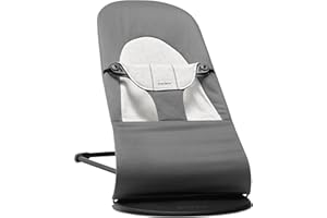 BabyBjörn Hamaca Balance Soft, Algodón/Jersey, Gris oscuro/Gris