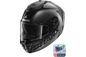 SHARK, Casco Moto Integral Spartan RS Carbon Skin Dad (+ Visera ahumada Adicional)
