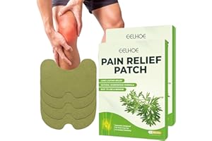 PURE FLOURISH Knee Pain Relief Patches, 20Pcs Knee Patches Pain Relief Plaster, Wormwood Herbal Knee Pain Relief Patches Relieves Muscle Soreness in Knee, Neck & Shoulder