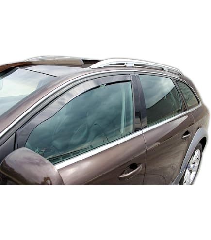 Déflecteurs De Vent WALSER Pour Audi A4 B8 (8K2) 08/2007-06/2017 - 4 Pièces Avant/arrière, Protection Pluie, Vent, Bruit