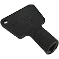 Meter Box Key - Black Plastic 12 Pc/S