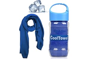 VAKKI Cooling Towel, Ice Cold Sports Sweat Towels for Instant Relief Perfect Coolings Scarf Neck,Forehead, Wristband, Bandana, Stay Cool from Over Heating During All Kinds of Sport and Exercise