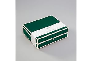 ‎SEMIKOLON Semikolon 364105 Dokumentenbox - Aufbewahrungs-Box für Dokumente A4-31,5 x 26 x 10 cm - forest grün