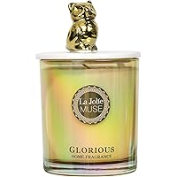La Jolíe Muse Duftkerze mit Eulen Deckel, Edelwicke und Lilie, natürliches Sojawachs, Geschenkkerze 240g, 55 Std…