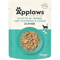 Applaws Cibo Per Gatti In Gelatina - Multipack 6 Lattine Da 70g Con Pollo, Tonno E Sardine - Foto 7