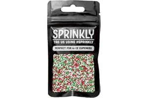 SPRINKLY - Matt 100's & 1000's - Red, White & Green - 30g