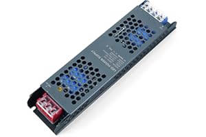 KSIBNW Transformador 220V a 12V, Fuente de Alimentación AC 220V a DC 12V 25A 300W, Driver LED Extra Fino Conmutada de Voltaje Constante para Tira LED