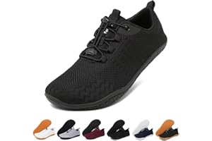 Geweo Chaussures de Sport Minimalistes Homme Femme avec Pieds Larges Barefoot Shoes Confort Légère Chaussures de Marche Trail Running Chaussures de Multisports Outdoor Intérieur Unisex 37-47EU