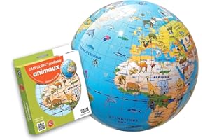 Globe gonflabe "Animaux" 30cm