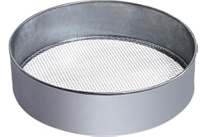bellissa Hochwertiges Metall-Gartensieb rund – Handsieb/Rüttelsieb - als Erdsieb, Kompost-sieb oder Goldwaschsieb verwendbar Ø 39 cm Maschenweite 6 + 12 mm